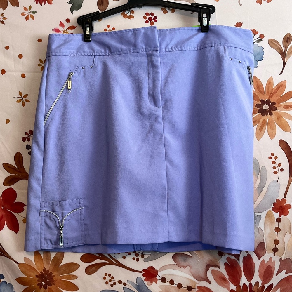 NWT Izod Womens 12 Light Purple Extreme Function Sport Swingflex Golf Skort